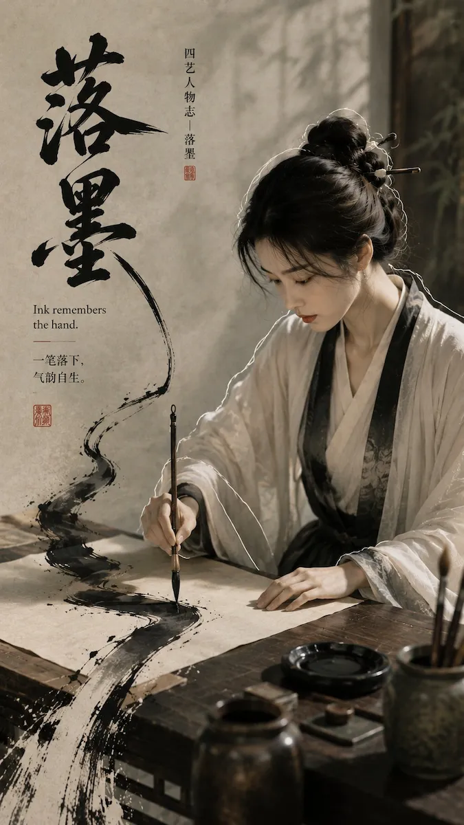 古风人物志海报