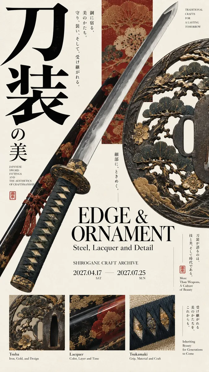 日本美术馆展览海报生成器